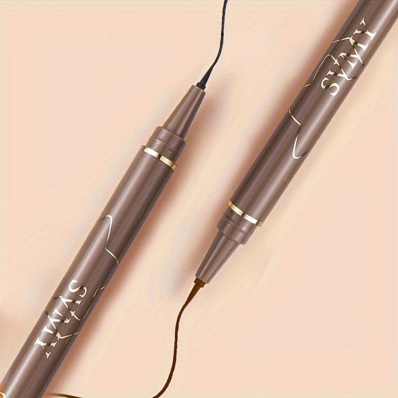 Precision Waterproof Liquid Eyeliner Pen, Black, Quick-Dry, Smudge-Proof, Sweat-Resistant, Long-Lasting Skinny Liner