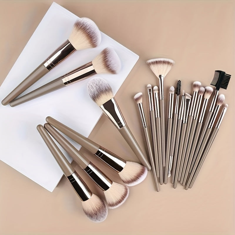 Professional Makeup Brushes Set Bag Foundation Eyelash Eyebrow Eyeshadow Cosmetic Make Up Tool Makeup Brush Tool Set Premium Champagne Golden Makeup Brushes Christmas, Halloween, Birthday,Thanksgiving Gifts