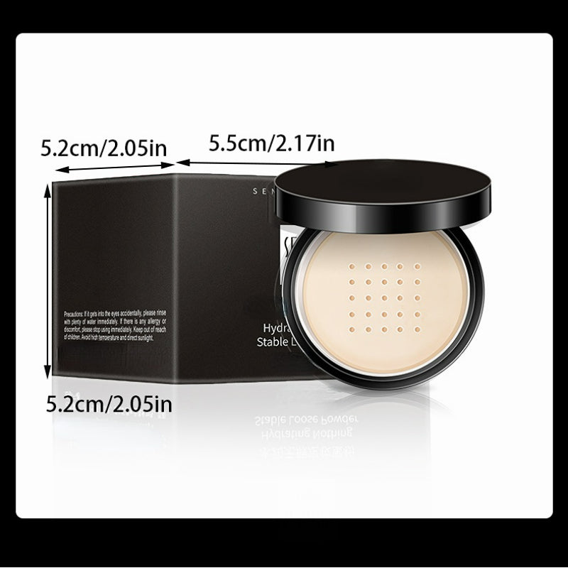 SENA Hydra Flawless Setting Powder - Refreshing Oil Control, Natural Nude Finish, Fine Texture, Suitable for All Skin Types, Compact Design