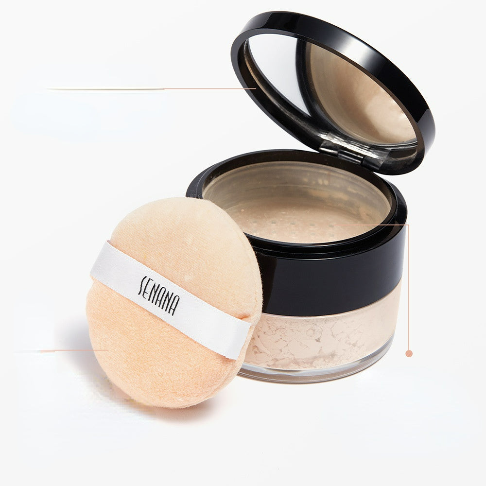 SENA Hydra Flawless Setting Powder - Refreshing Oil Control, Natural Nude Finish, Fine Texture, Suitable for All Skin Types, Compact Design