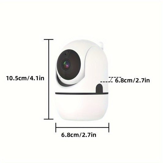 WJG 1080P HD Indoor/Outdoor Security Camera - Wireless WiFi, Smart IP Monitoring with Auto-Tracking, Color Night Vision, 360° Horizontal & 110° Vertical Rotation for Home Safety