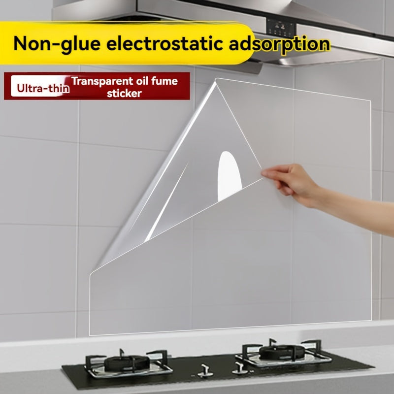 1 Roll Plastic Electrostatic Adhesion Wall Protective Film – Waterproof, Oil-Proof, Removable Film for Kitchen, Tiles, Home, Dorm Décor – No Glue, Easy to Clean, Use Without Electricity – 299.72 cm