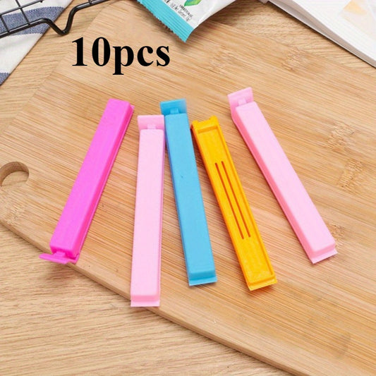 10pcs Reusable Plastic Sealing Clip Set for Food Storage And Preservation