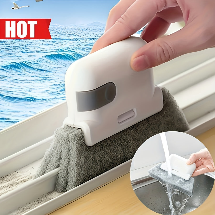 Manual Window Sill Cleaning Tool, Plastic Dust Removal for Living Room, Bedroom, Bathroom, Toilet, Kitchen - No Electricity Needed, Crevice Cleaning Device