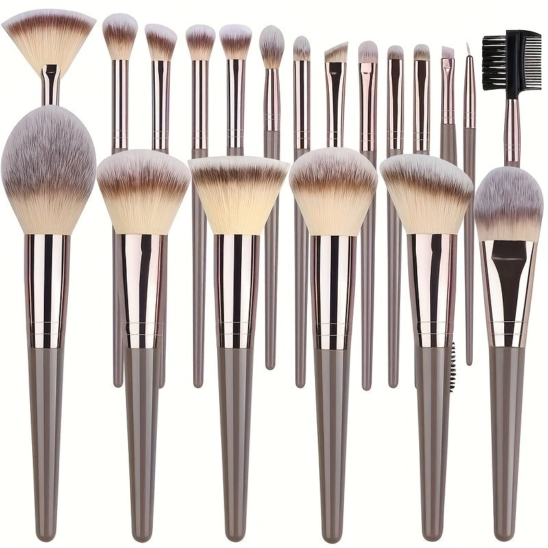 Professional Makeup Brushes Set Bag Foundation Eyelash Eyebrow Eyeshadow Cosmetic Make Up Tool Makeup Brush Tool Set Premium Champagne Golden Makeup Brushes Christmas, Halloween, Birthday,Thanksgiving Gifts