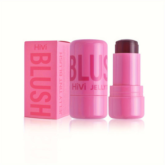 Waterproof Jelly Blush Stick - Dual-Use for Lips & Cheeks, Lightweight Concealer, Brightens All Skin Tones, 5g