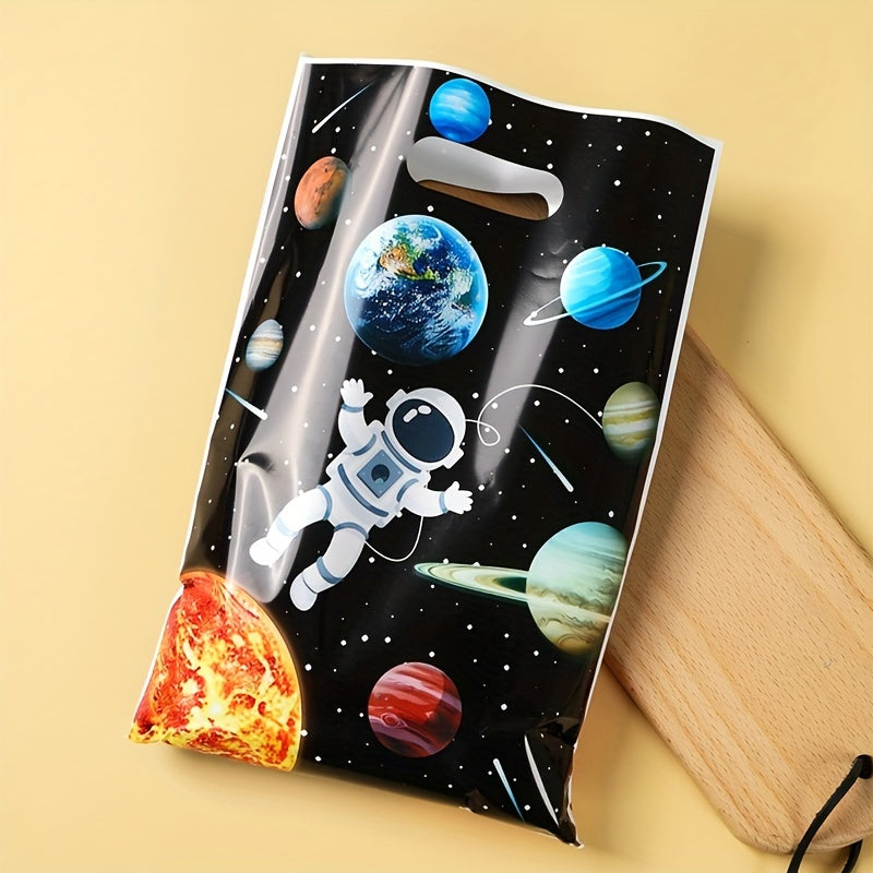 10/25/50pcs, Space Candy Tote Bags, 16.5*25cm, Universe Planet Astronaut Gift Bags, Space Astronaut Themed Party Decoration, Wedding Party Decor, Birthday Party Decoration, Youngsters Shower Party Supplies