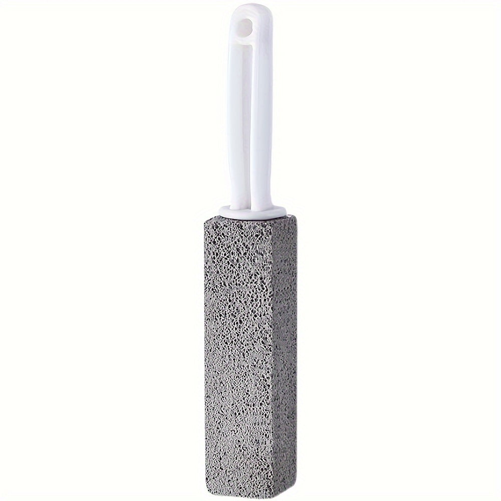 1pc Long-Handle Pumice Stone Toilet Brush - Powerful Descaling & Stain Removal, No-Electricity Needed, Ideal for Bathroom Cleaning, 3.81x24.0cm - Perfect for Removing Limescale & Yellow Stains