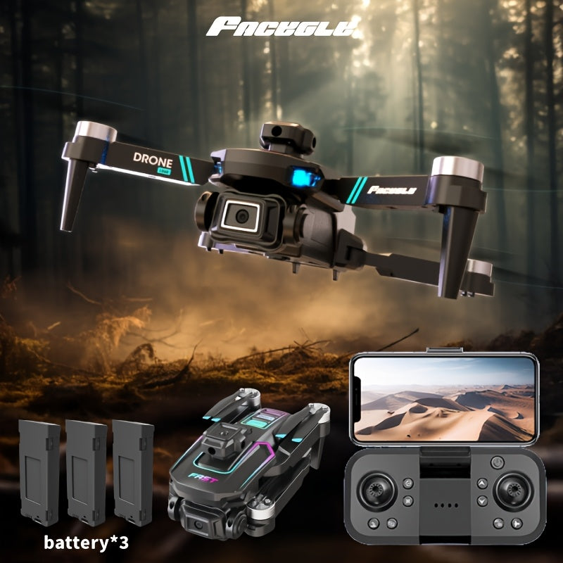 New LU60 HD dual camera drone with three batteries - quadcopter, intelligent obstacle avoidance and optical flow functions, beginner-friendly for indoor/outdoor use, perfect gift for important holidays such as Christmas, Hall