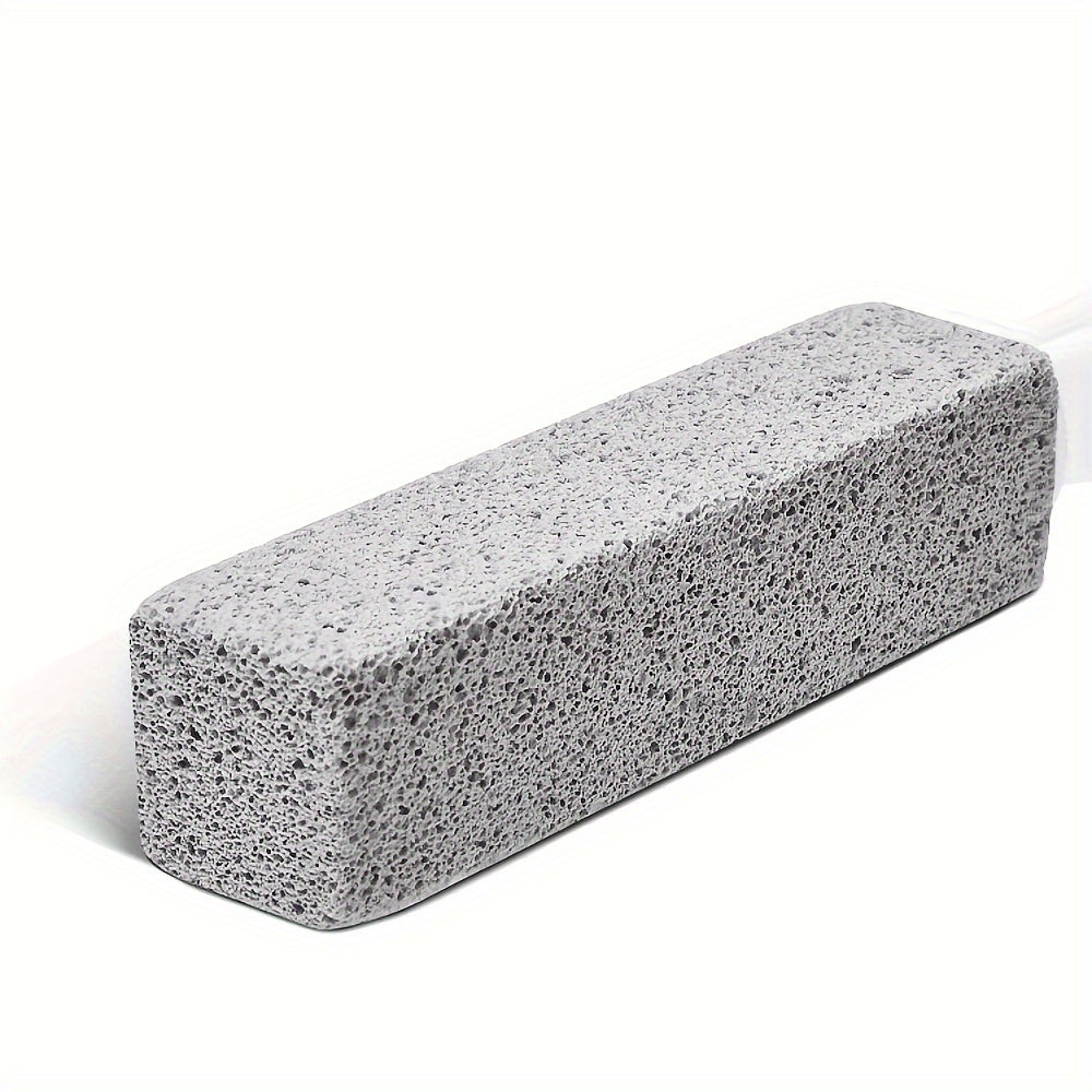 1pc Long-Handle Pumice Stone Toilet Brush - Powerful Descaling & Stain Removal, No-Electricity Needed, Ideal for Bathroom Cleaning, 3.81x24.0cm - Perfect for Removing Limescale & Yellow Stains