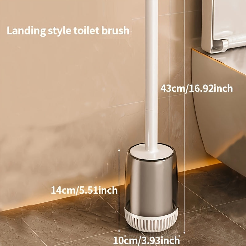 Joyoas Soft Plastic Toilet Brush with Multiple Components - Reusable, Wall-Mounted, Suitable for Toilet Cleaning