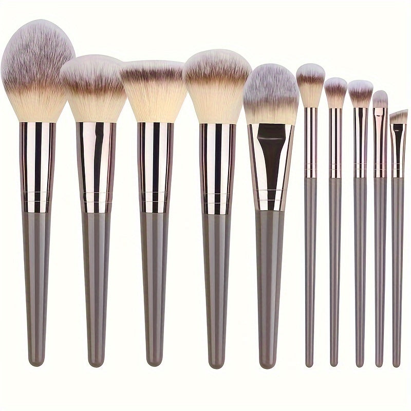 Professional Makeup Brushes Set Bag Foundation Eyelash Eyebrow Eyeshadow Cosmetic Make Up Tool Makeup Brush Tool Set Premium Champagne Golden Makeup Brushes Christmas, Halloween, Birthday,Thanksgiving Gifts