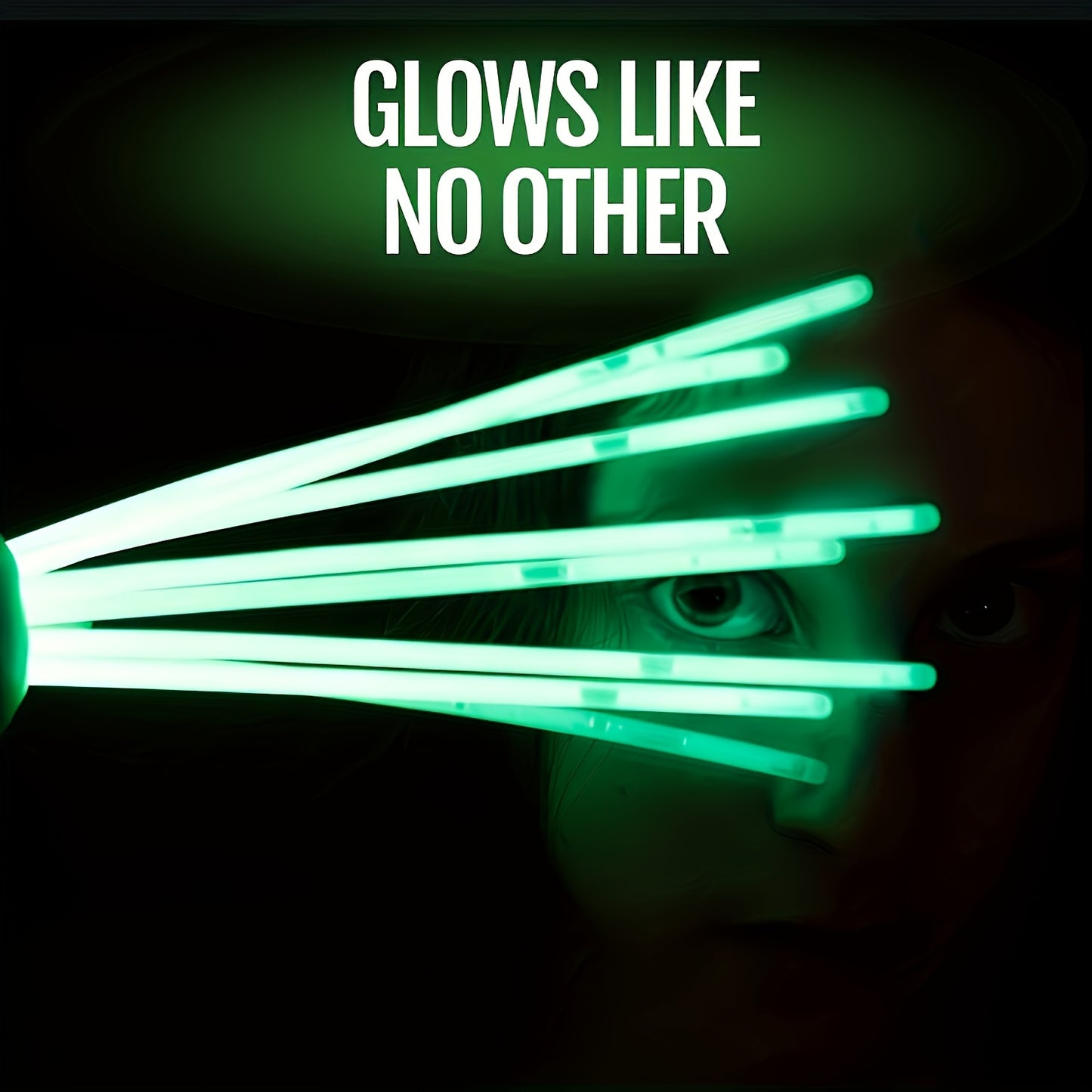 100pcs Vibrant Glow Sticks - Battery-Free, Flexible Neon Rods for Parties, Christmas, Halloween & Easter Decorations