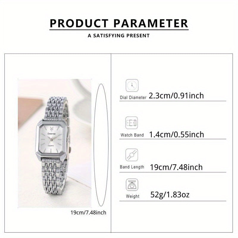 Fashion Classic Five-Bezel Bracelet Watch Square Women's Fashion Watch A Must-have for Goddesses