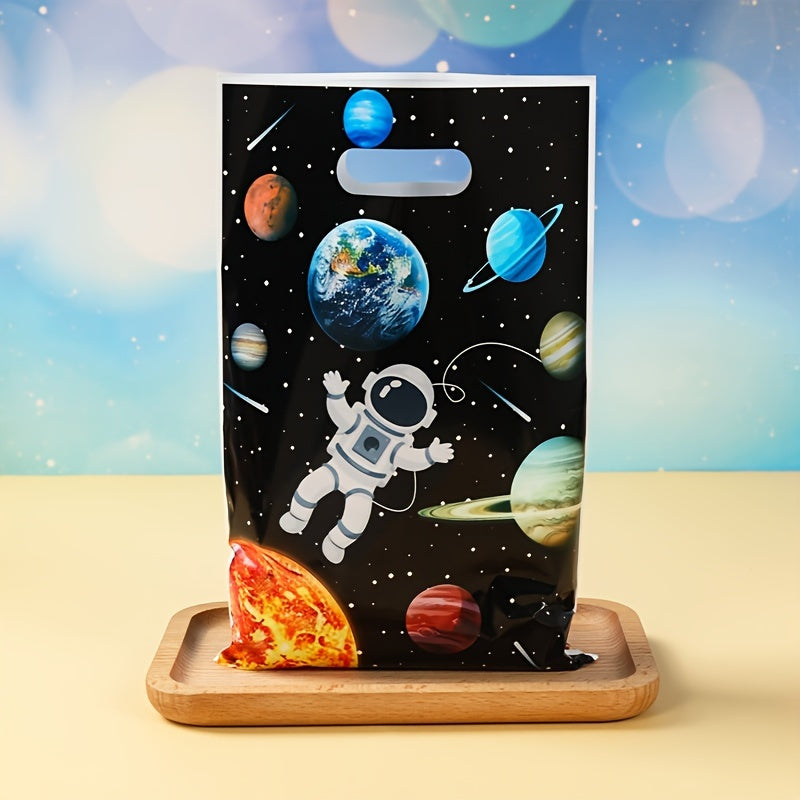 10/25/50pcs, Space Candy Tote Bags, 16.5*25cm, Universe Planet Astronaut Gift Bags, Space Astronaut Themed Party Decoration, Wedding Party Decor, Birthday Party Decoration, Youngsters Shower Party Supplies