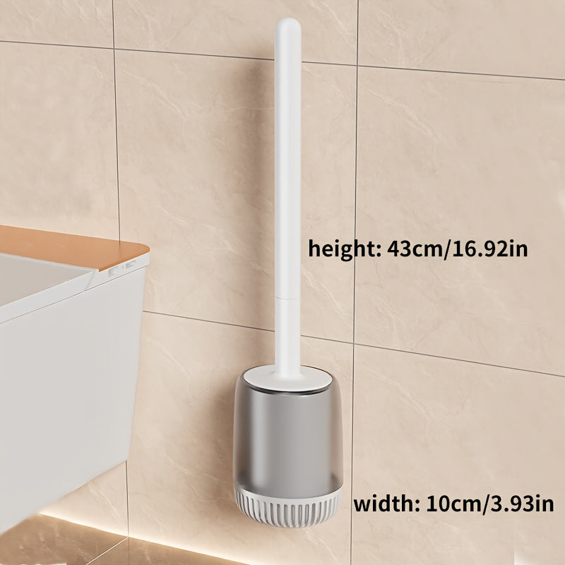 Joyoas Soft Plastic Toilet Brush with Multiple Components - Reusable, Wall-Mounted, Suitable for Toilet Cleaning