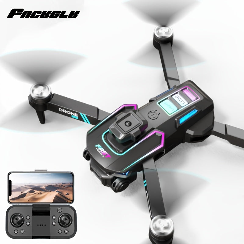 FACEGLE LU60 Dual-Camera Drone - Equipped with Optical Flow Positioning, Automatic Obstacle Avoidance, Stable Auto-Hover, 360-Degree Rotation, And Headless Mode, Making It Perfect for Beginners And Children. It'S an Ideal Gif