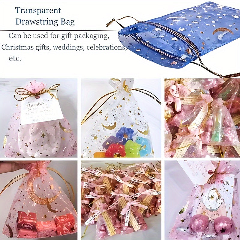 Multi-Purpose Storage Bags: 50 PCS, 5/20/50 PCS, Jewelry Storage, Gift Wrapping, Christmas Gifts, Weddings, Celebrations, Etc. - 9Cm/3.5Inch X 7Cm/2.8Inch, 7X9Cm / 2.8X3.5Inch, 100% Polyester