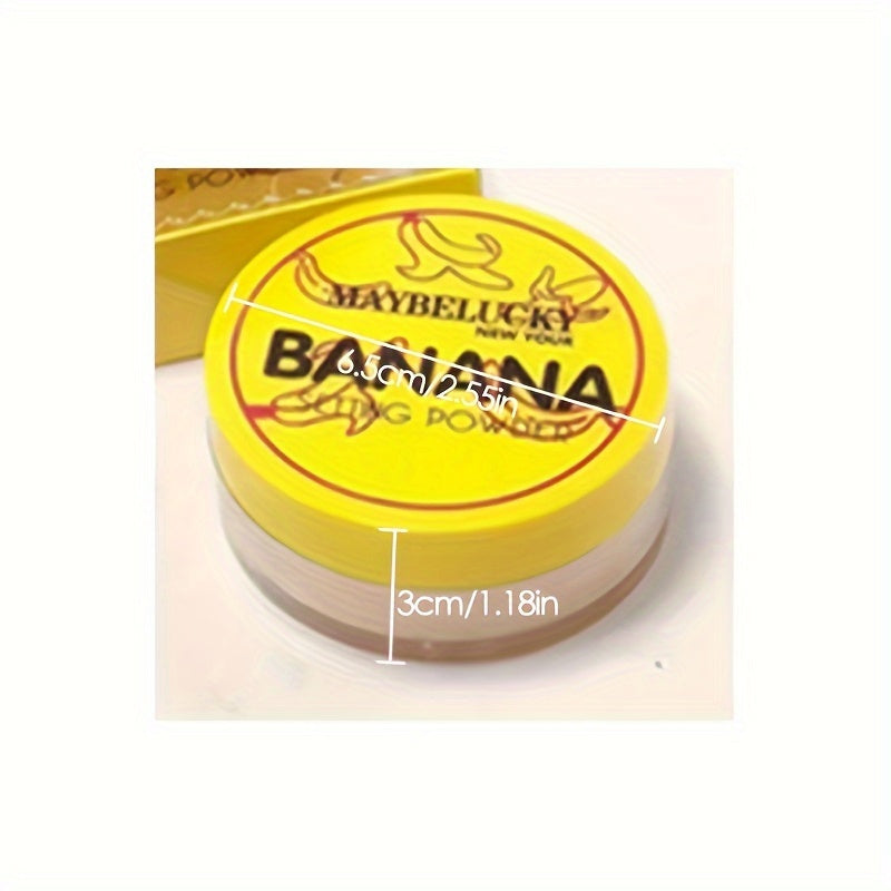 Banana Loose Setting Powder - Medium Coverage, Matte Finish, Oil Control, Suitable for All Skin Types, Long-Lasting, Weightless, Blurring Powder for All Skin Tones