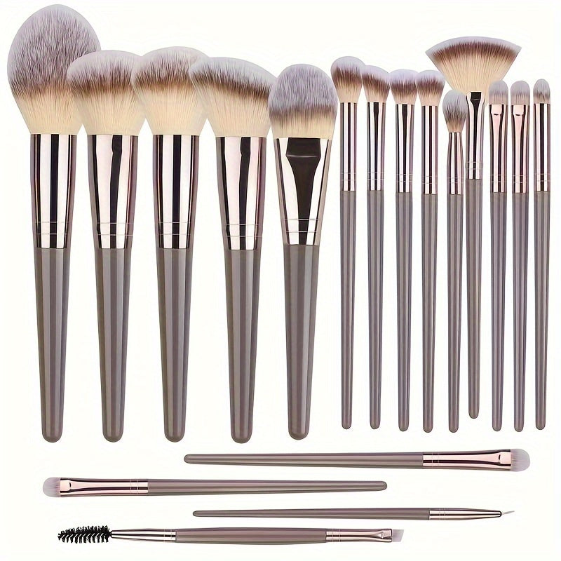 Professional Makeup Brushes Set Bag Foundation Eyelash Eyebrow Eyeshadow Cosmetic Make Up Tool Makeup Brush Tool Set Premium Champagne Golden Makeup Brushes Christmas, Halloween, Birthday,Thanksgiving Gifts