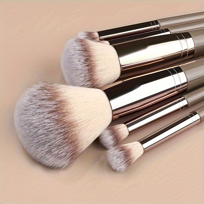 Professional Makeup Brushes Set Bag Foundation Eyelash Eyebrow Eyeshadow Cosmetic Make Up Tool Makeup Brush Tool Set Premium Champagne Golden Makeup Brushes Christmas, Halloween, Birthday,Thanksgiving Gifts