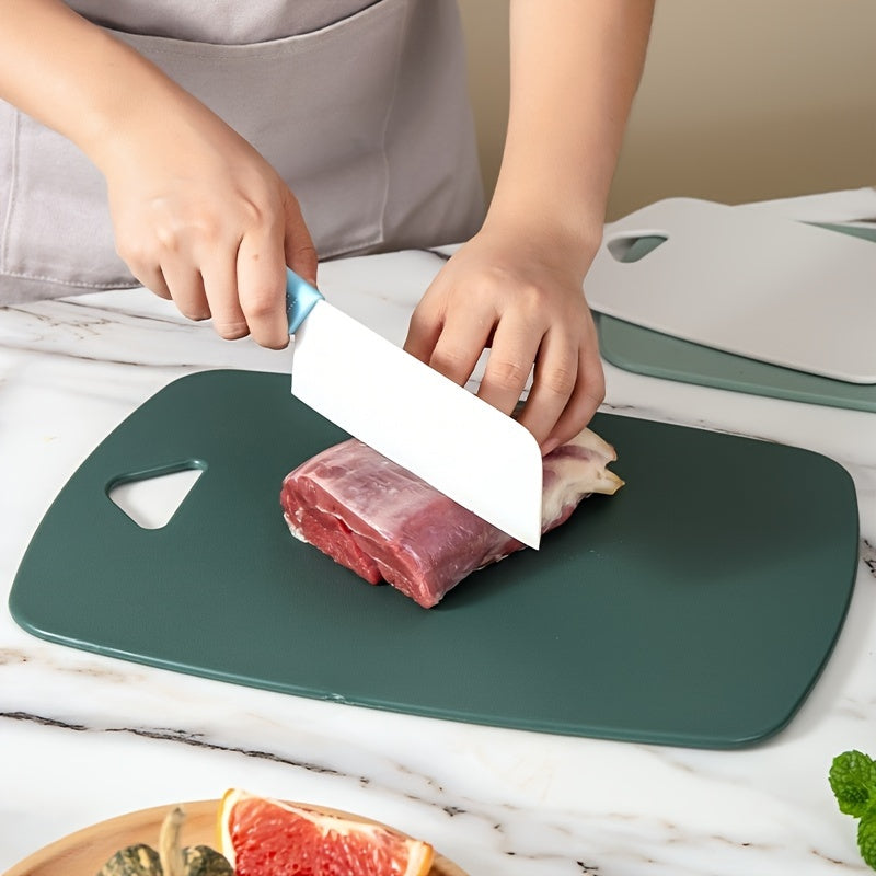 3pcs Plastic Cutting Board Set - Thick, Durable Chopping Boards for Meat, Veggies & Fruits with Easy Grip Handle - Dishwasher Safe Kitchen Essentials