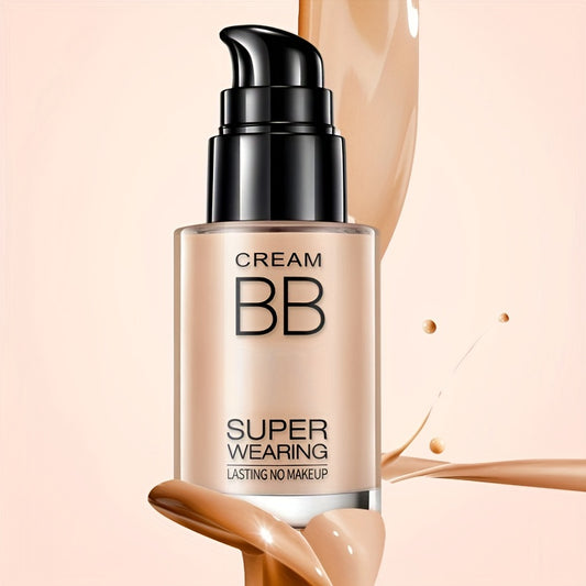 BB Cream Liquid Foundation - Super Wearing, Long-Lasting Flawless Finish, Moisturizing & Isolating, Medium Coverage, Matte Finish for All Skin Types - Ideal Holiday Gift for Women