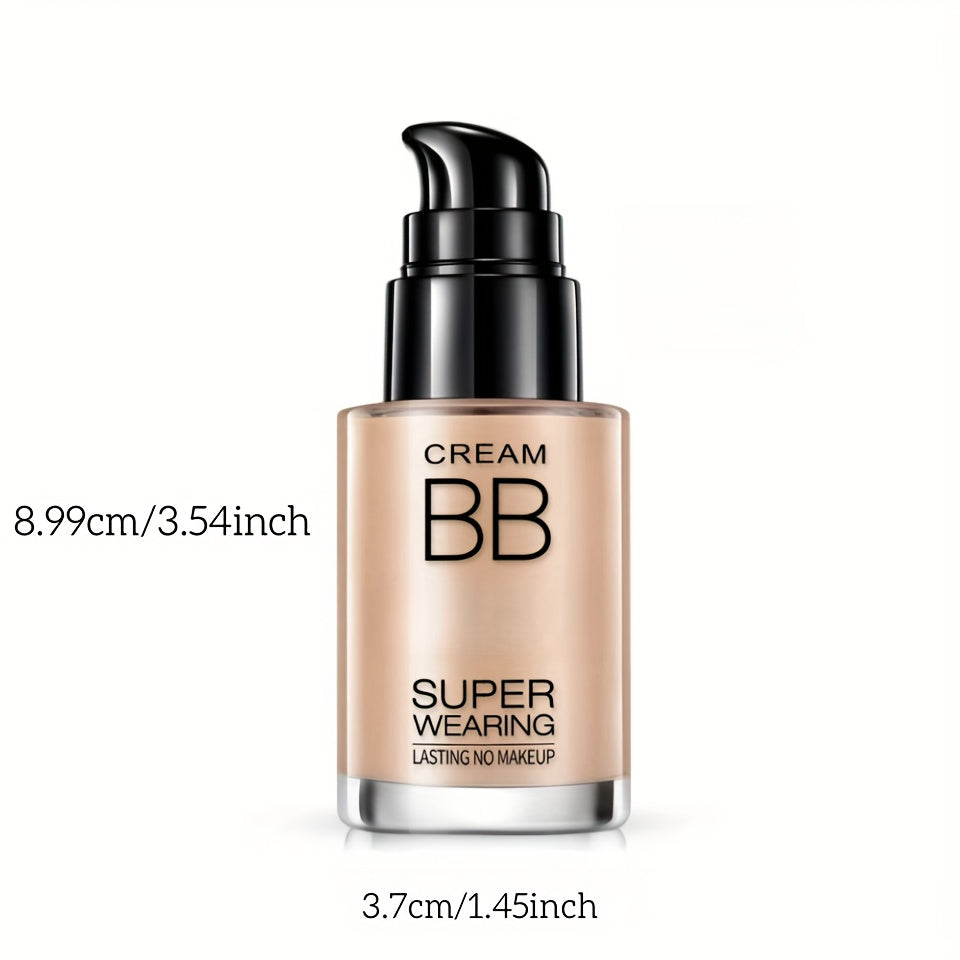 BB Cream Liquid Foundation - Super Wearing, Long-Lasting Flawless Finish, Moisturizing & Isolating, Medium Coverage, Matte Finish for All Skin Types - Ideal Holiday Gift for Women