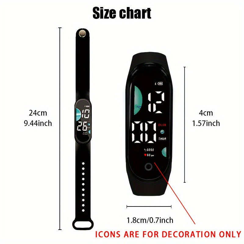 LED Watch, Suitable for School Sports. Touch Screen Watch, Suitable for Students.