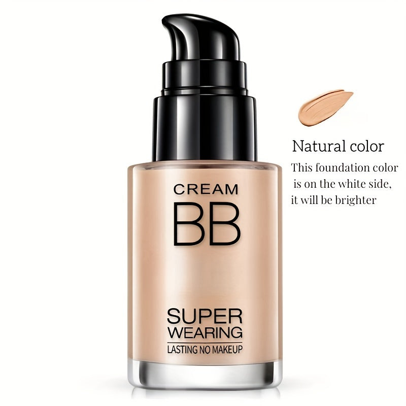 BB Cream Liquid Foundation - Super Wearing, Long-Lasting Flawless Finish, Moisturizing & Isolating, Medium Coverage, Matte Finish for All Skin Types - Ideal Holiday Gift for Women