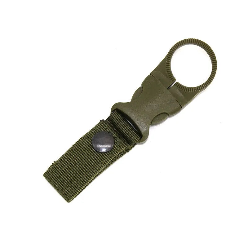 1PCS Webbing Buckle Hook Water Bottle Holder Camping Outdoor Security Escape Supplies Nylon Webbing Buckle Carabiner Belt Clip