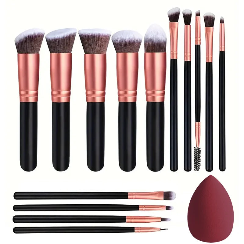 NEW 14PCS Makeup Brushes Set  Soft Fluffy Foundation Blush Powder Eyeshadow Blending Female Cosmetics Beauty Tool Christmas gift