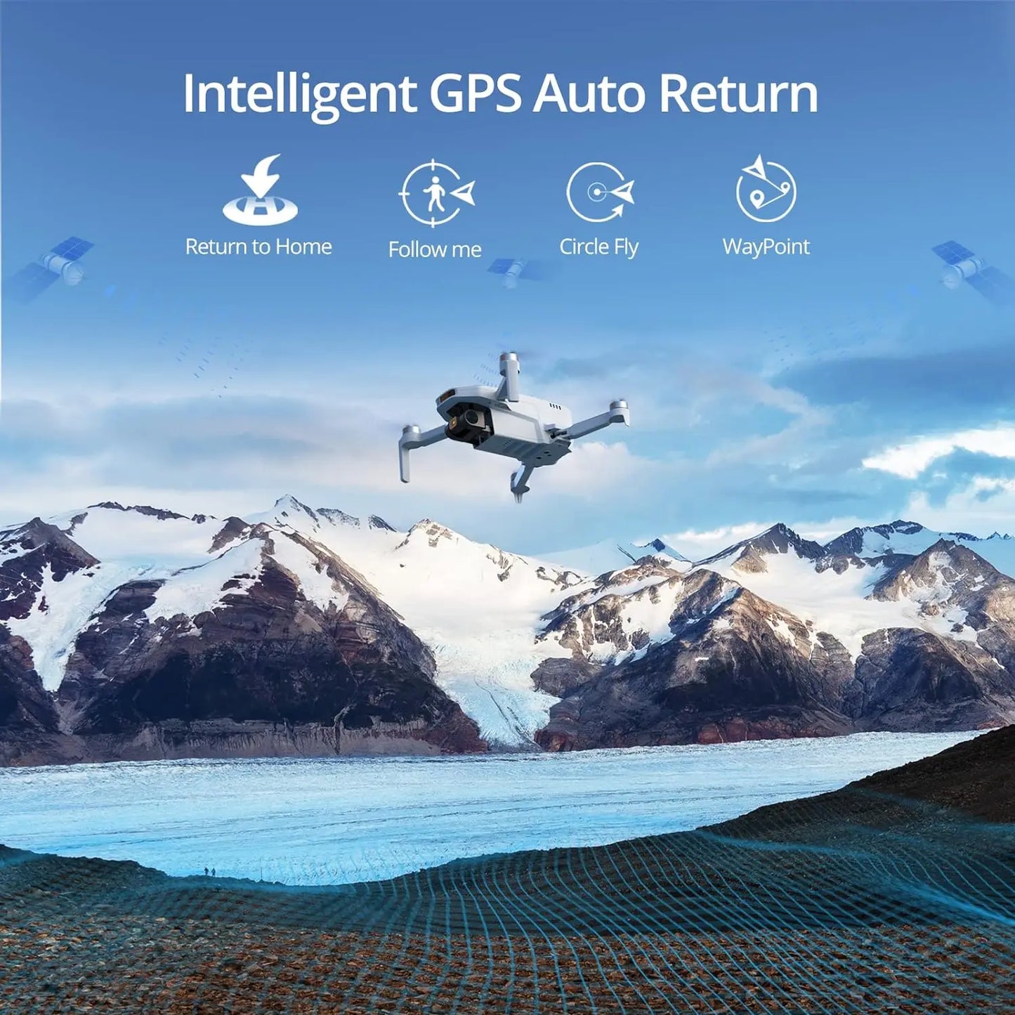 Potensic C0 Single Axis Gimbal 4K GPS Drones without Carry Bag Under 249g Max 4-KM for Adults and Beginners ATOM SE