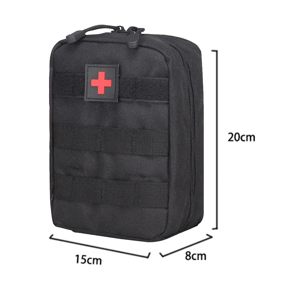 First Aid Kit Camping Tactical Medical EDC Pouch Emergency Survival Kit Outdoor Hunting Medical Bag 1000D Nylon Bag Waist Pack