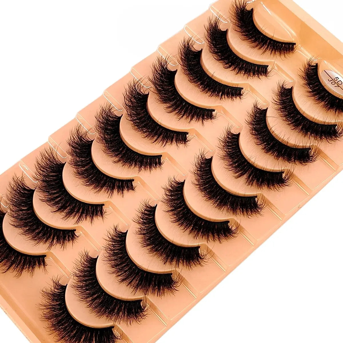 HBZGTLAD 10 Pairs Faux Mink Eyelashes Handmade False Eyelashes Natural Nude Makeup Simulation Cross Messy Eye 3D Curly Eyelashes