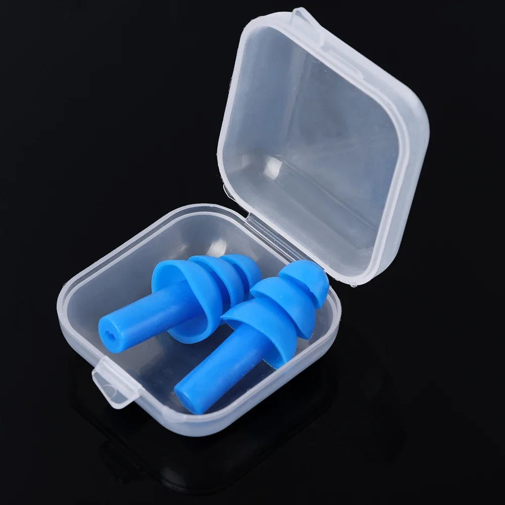 Waterproof Swimming Ear Plugs Soft Silicone Earplugs Reusable Noise Reduction Sleeping Ear Plugs Ear Hearing Protector With Box