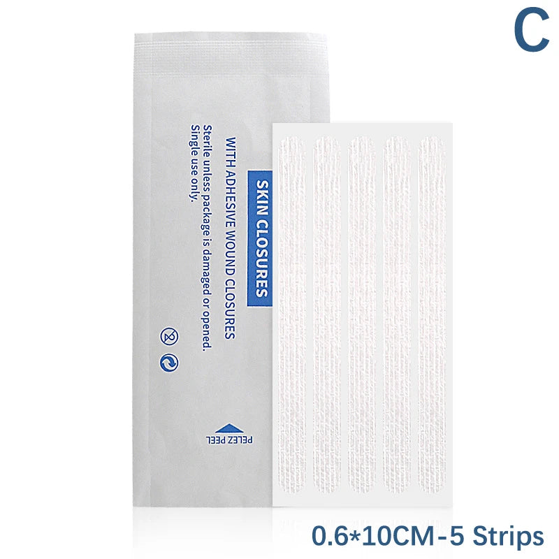 2/3/5 Strip Wound Closure Tape Adhesive Sterile Medical Bandage Strip Skin Repair First Aid Surgical Breathable Tape 10CM