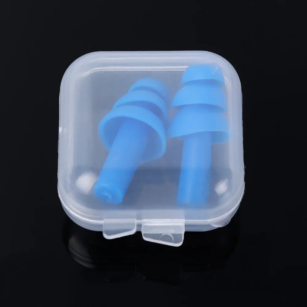 Waterproof Swimming Ear Plugs Soft Silicone Earplugs Reusable Noise Reduction Sleeping Ear Plugs Ear Hearing Protector With Box