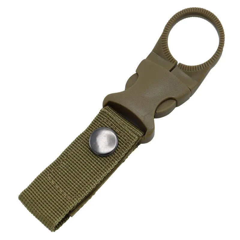 1PCS Webbing Buckle Hook Water Bottle Holder Camping Outdoor Security Escape Supplies Nylon Webbing Buckle Carabiner Belt Clip