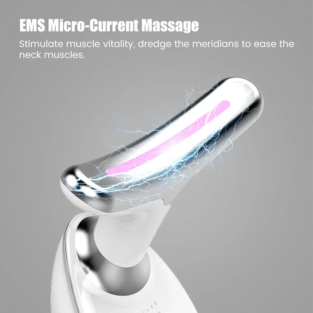 Face Neck Lift Beauty Device EMS Facial Massager LED Light Therapy Double Chin Remover Skin Rejuvenation Tightening Anti Wrinkle