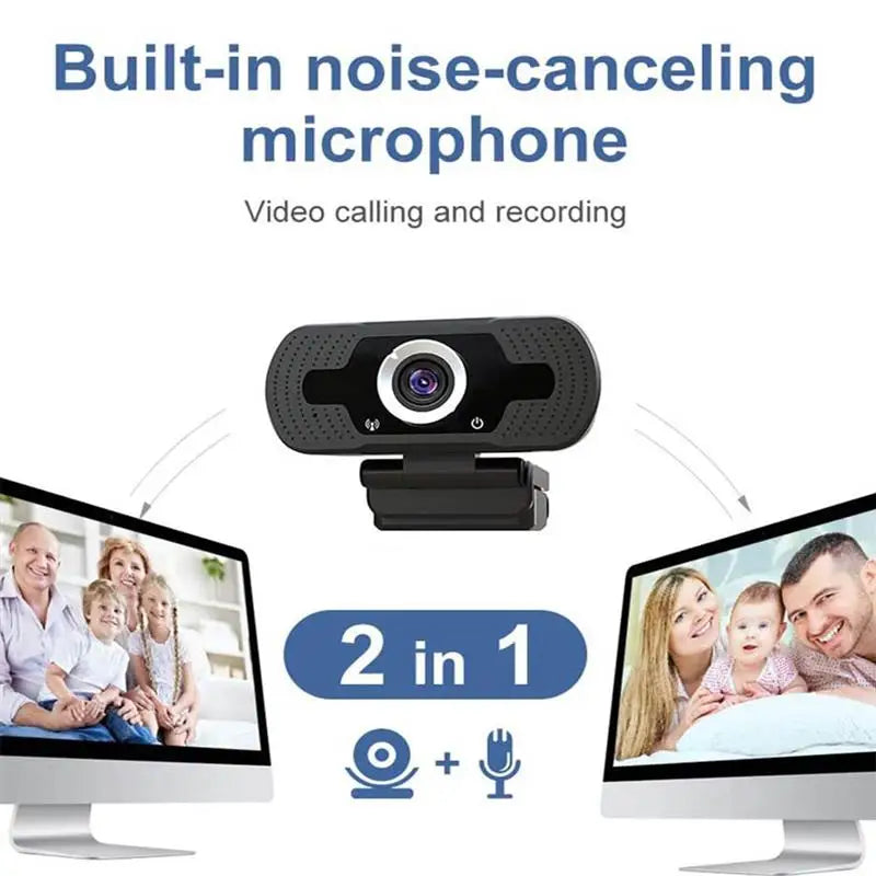 HD 1080P Webcam Mini PC WebCamera With Microphone USB Plug  For Live BroadcastVideoCallingConference Work Tripod Computer Camera