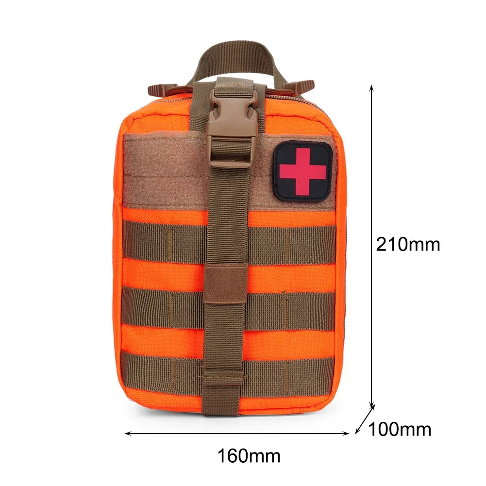 First Aid Kit Camping Tactical Medical EDC Pouch Emergency Survival Kit Outdoor Hunting Medical Bag 1000D Nylon Bag Waist Pack