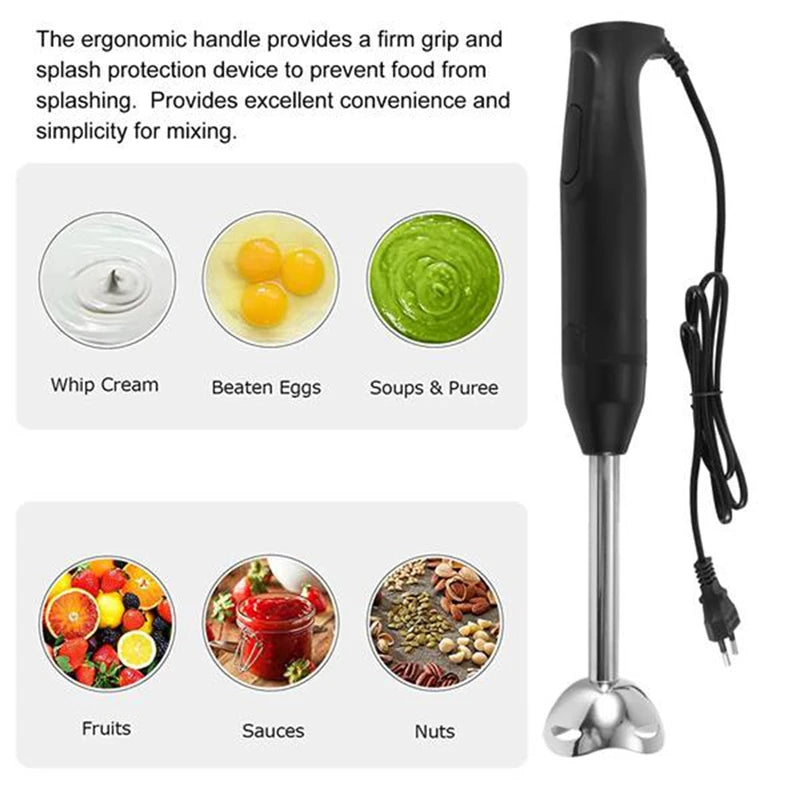 Immersion Hand Stick Blender Electric Food Vegetable Grinder Hand-Held Cooking Complementary Food Machine EU Plug