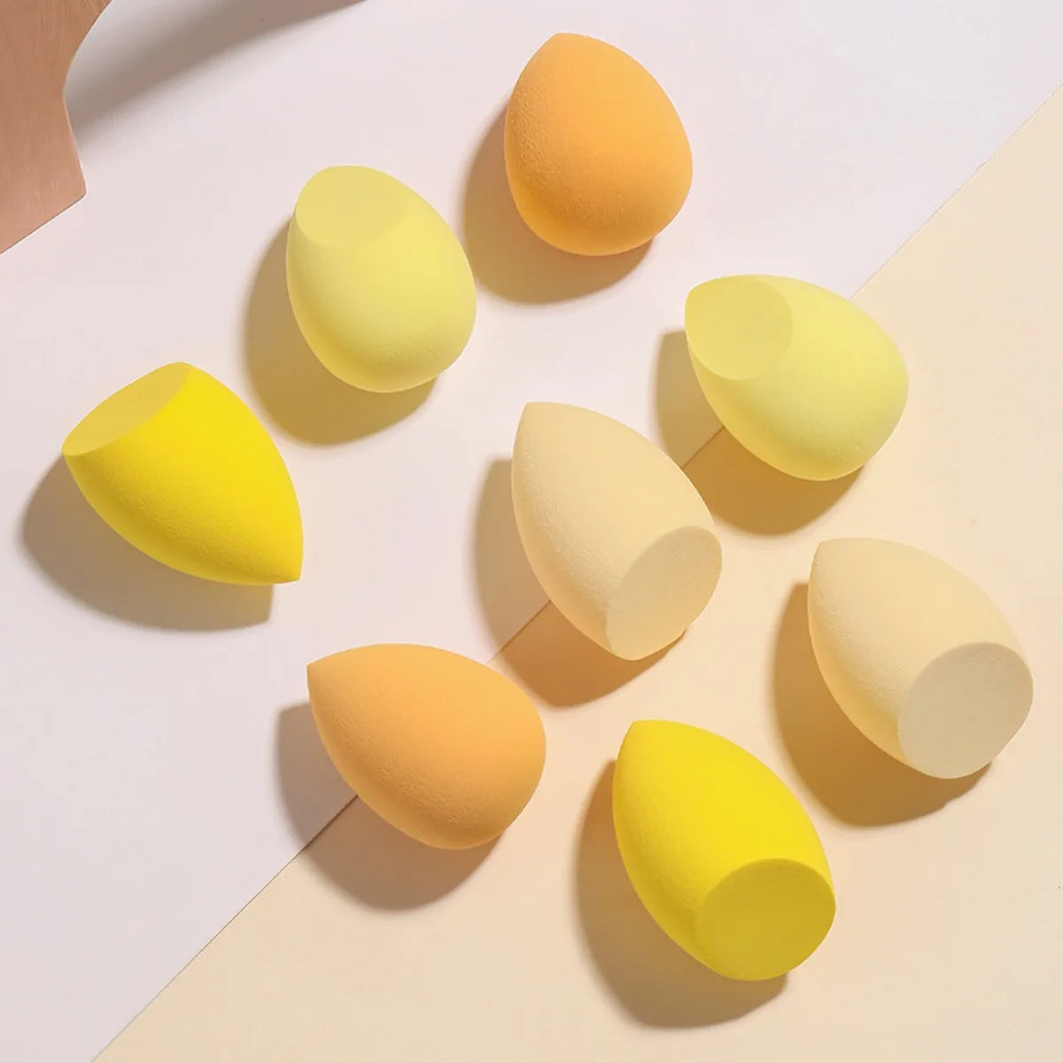 8 pcs Luxurious Beauty Egg Set for Flawless Skin - Includes 3 High-Quality Makeup Sponges for Smooth and Even Application