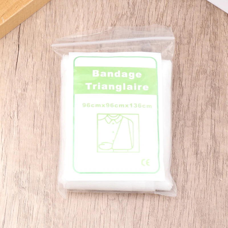 1Bag Medical Triangular Bandag Fracture Fixation Emergency Bandage First Aid Gauze Triangle Bandage