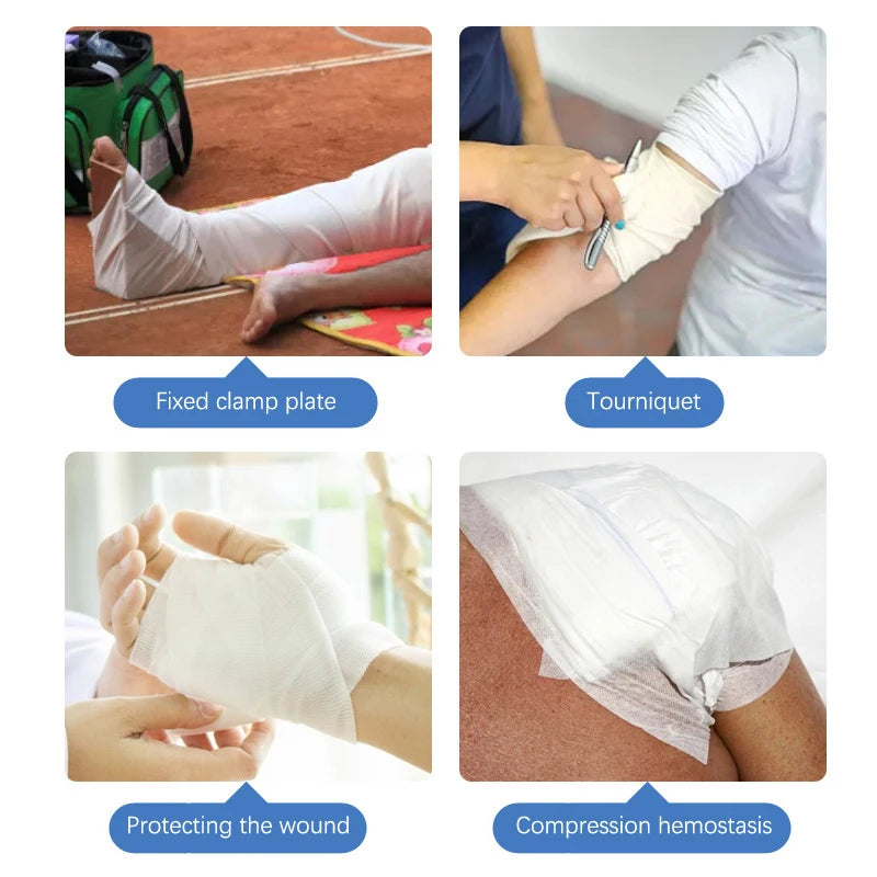 1Bag Medical Triangular Bandag Fracture Fixation Emergency Bandage First Aid Gauze Triangle Bandage