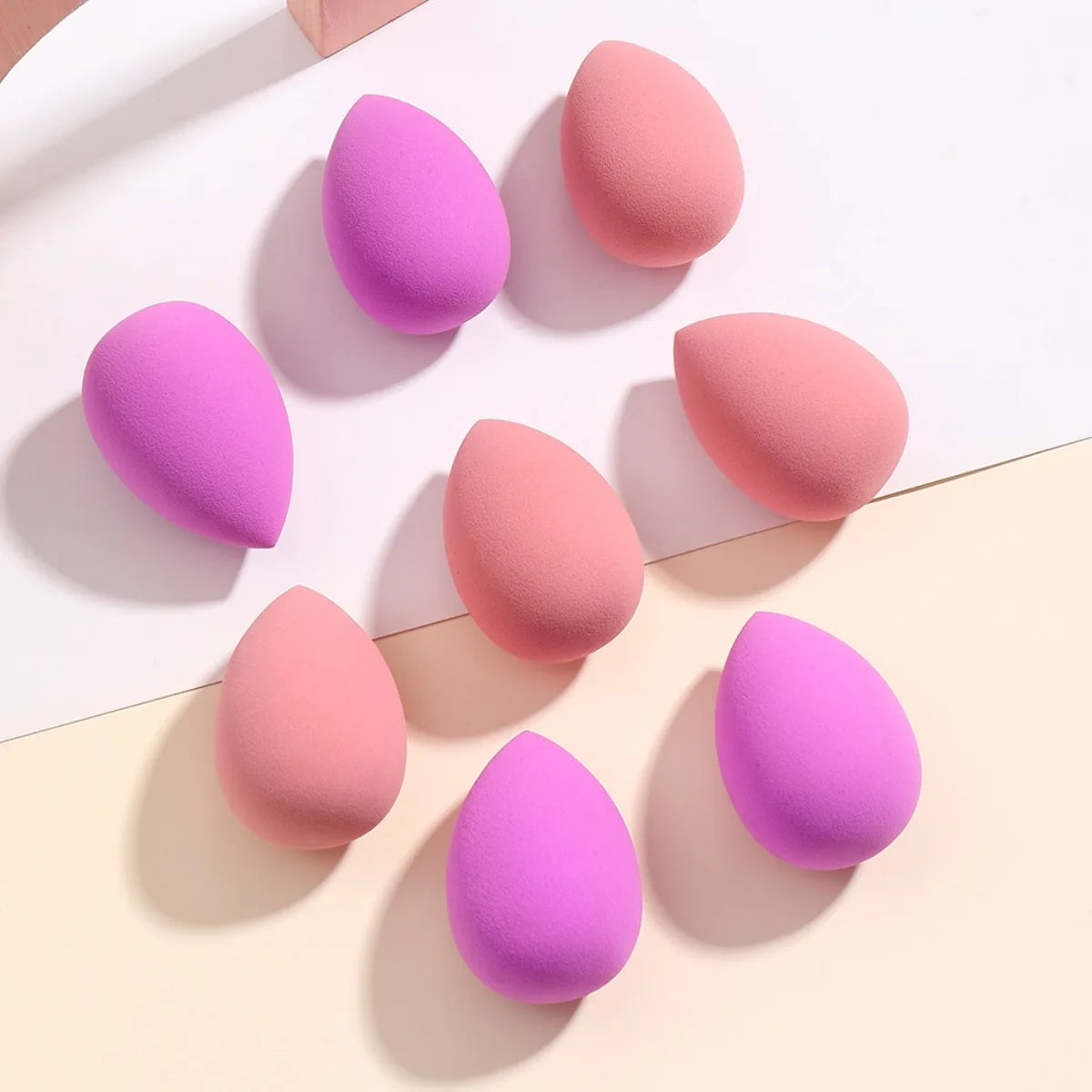 8 pcs Luxurious Beauty Egg Set for Flawless Skin - Includes 3 High-Quality Makeup Sponges for Smooth and Even Application