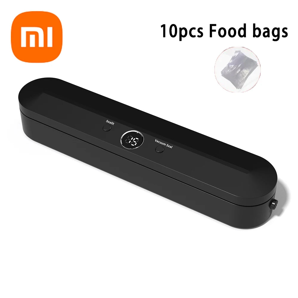 Xiaomi Automatic Vacuum Sealer Machine For Food Storage With 10pcs Free Food Saver Bags 220V Sealing Machine for Vacuum package