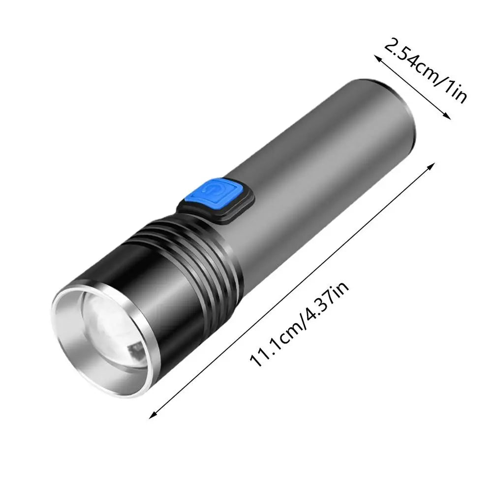 Black Light Flashlight 365nm Portable Detector USB Rechargeable Detector Telescopic Zoom Flashlight For Pet Urine Dry Stains