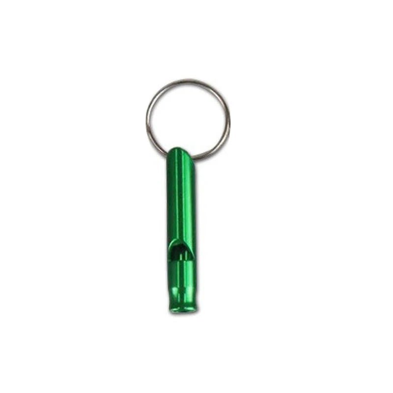 Small Multifunctional Aluminum Emergency Survival Whistle Keychain Camping Hiking Outdoor Tool Training Whistle